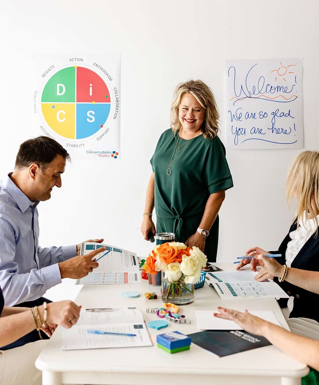 Tammy Krings facilitating a group of leaders